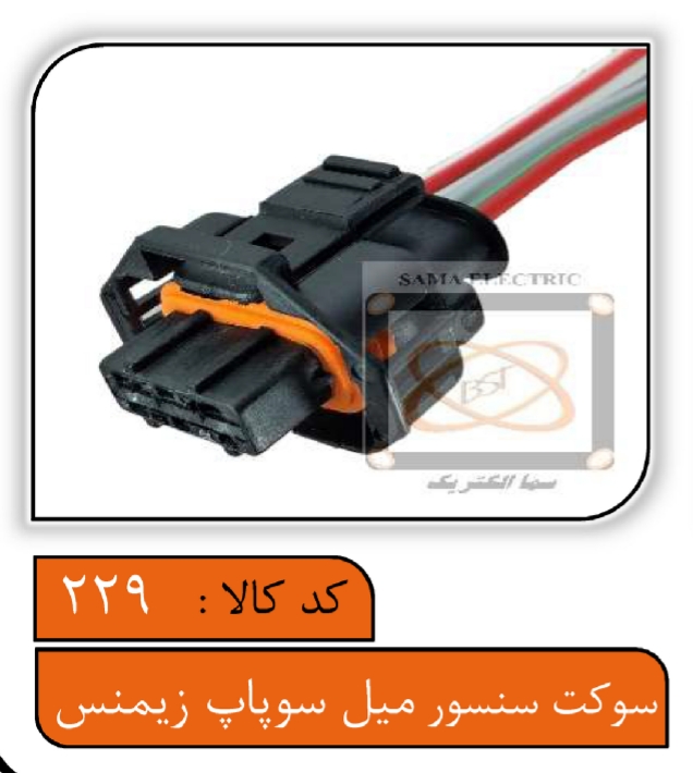 سوکت سنسور میل سوپاپ زیمنس (پراید-تیگو-آریزو)